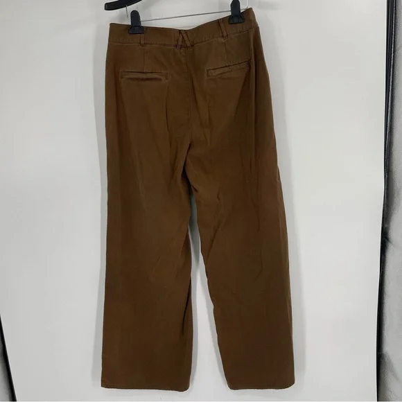 Good American Good Relaxed Skate Pants High Rise Wide Leg Brown Trouser 8/29 - Picture 7 of 14